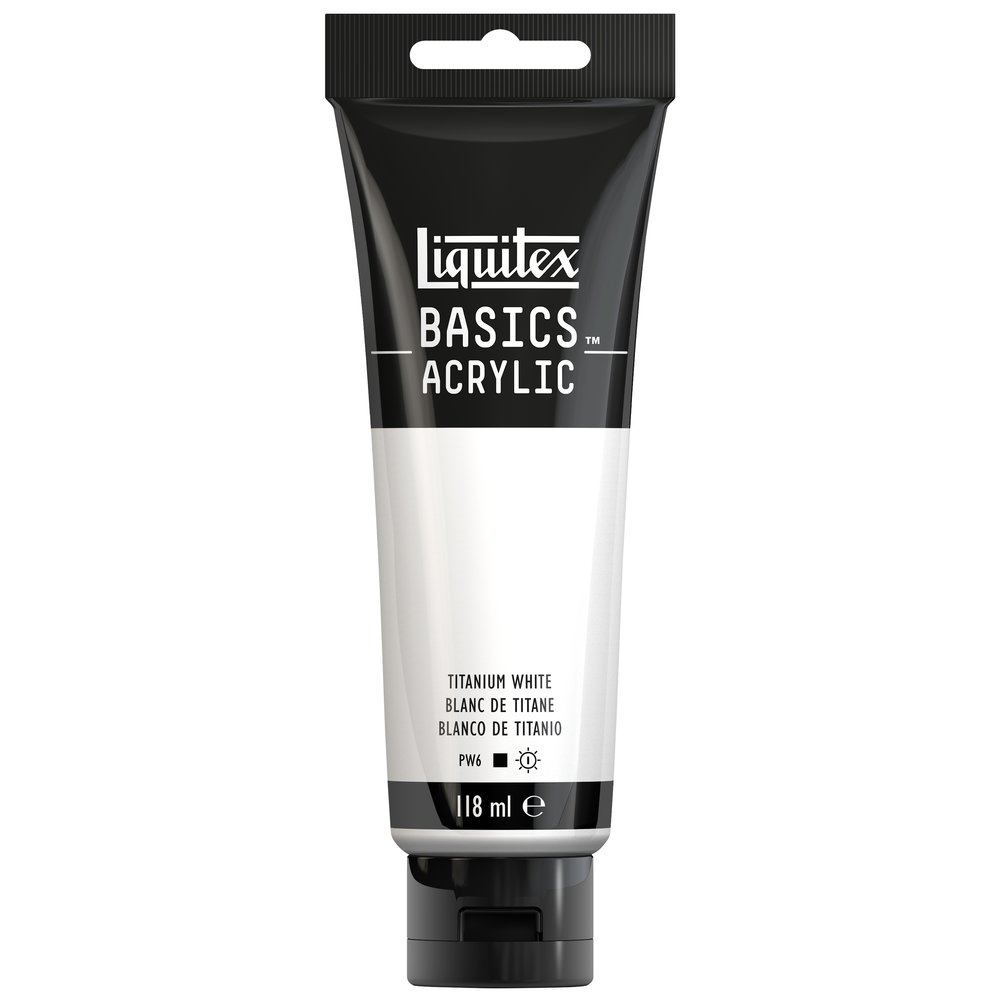 Image of Akrylfärg Liquitex Basics 118ml  Titanium white 432 (3F) * 1046432 887452049586