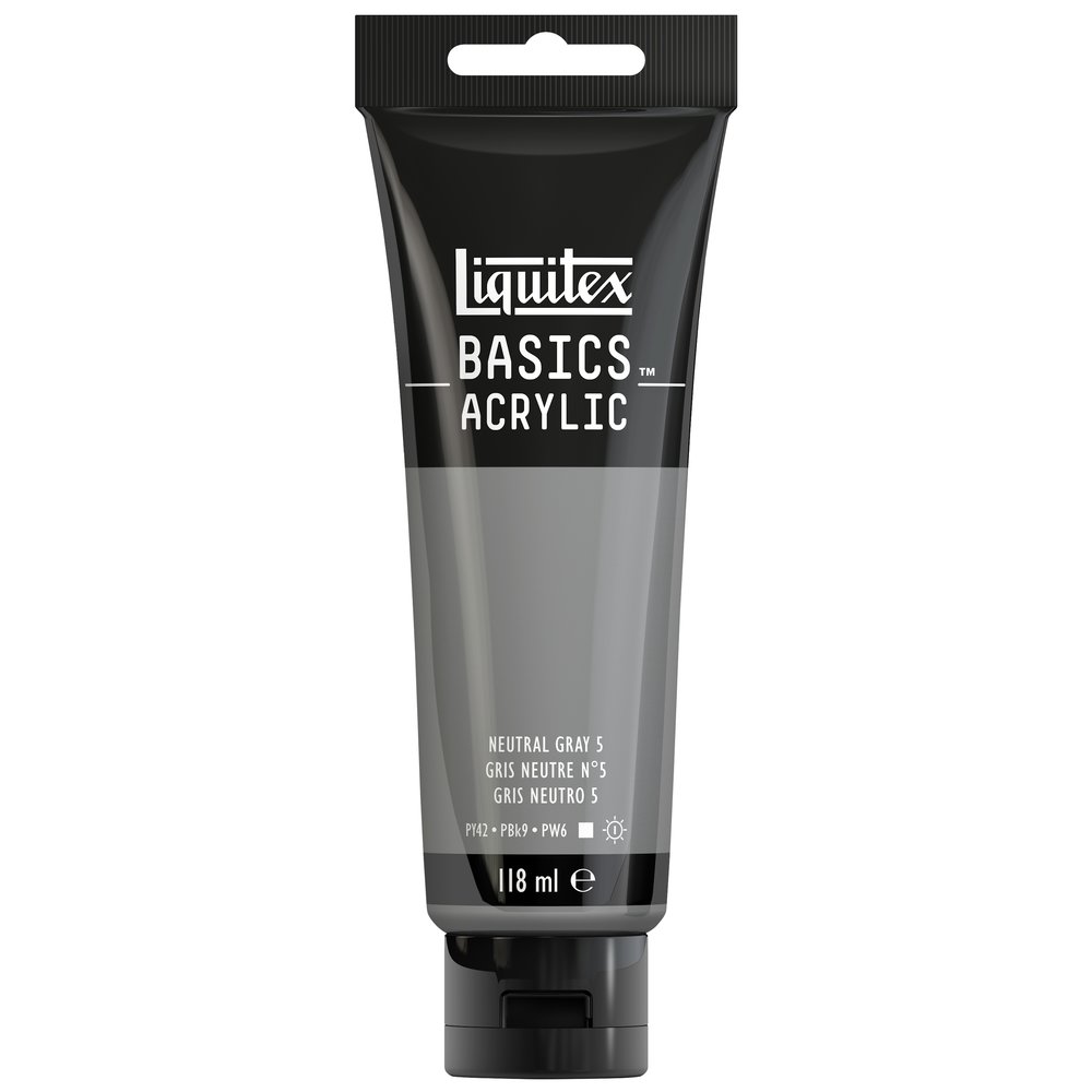 Image of Akrylfärg Liquitex Basics 118ml  Neutral gray no 5 599 (3F) 1046599 887452049616