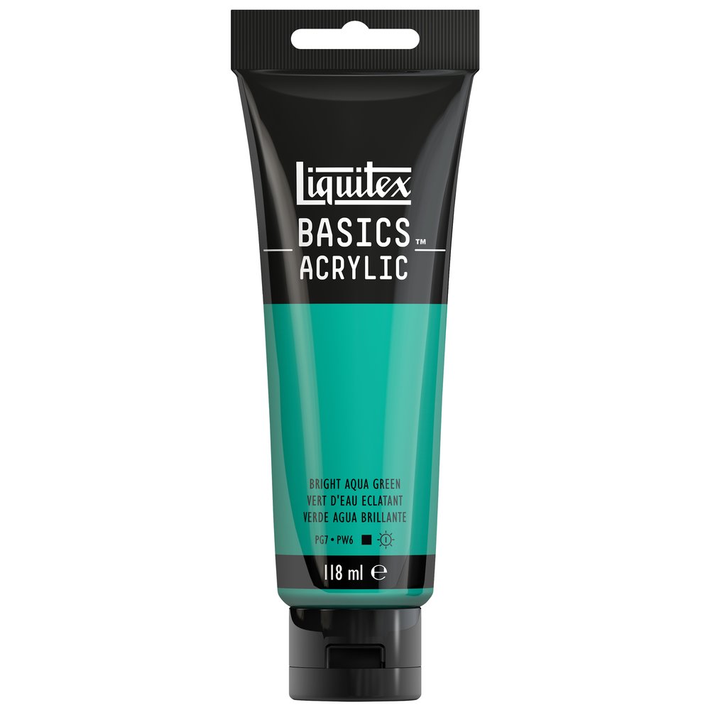 Image of Akrylfärg Liquitex Basics 118ml  Bright aqua green 660 (3F) 1046660 887452049623