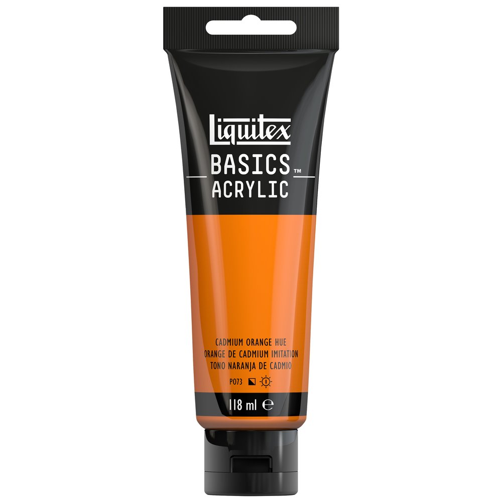 Image of Akrylfärg Liquitex Basics 118ml  Cadmium orange hue 720 (3F) 1046720 887452049630