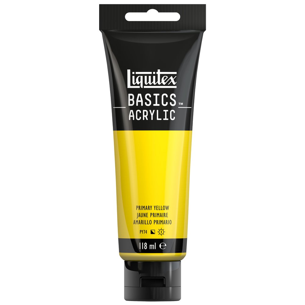 Image of Akrylfärg Liquitex Basics 118ml  Primary yellow 410 (3F) * 1046410 887452049654