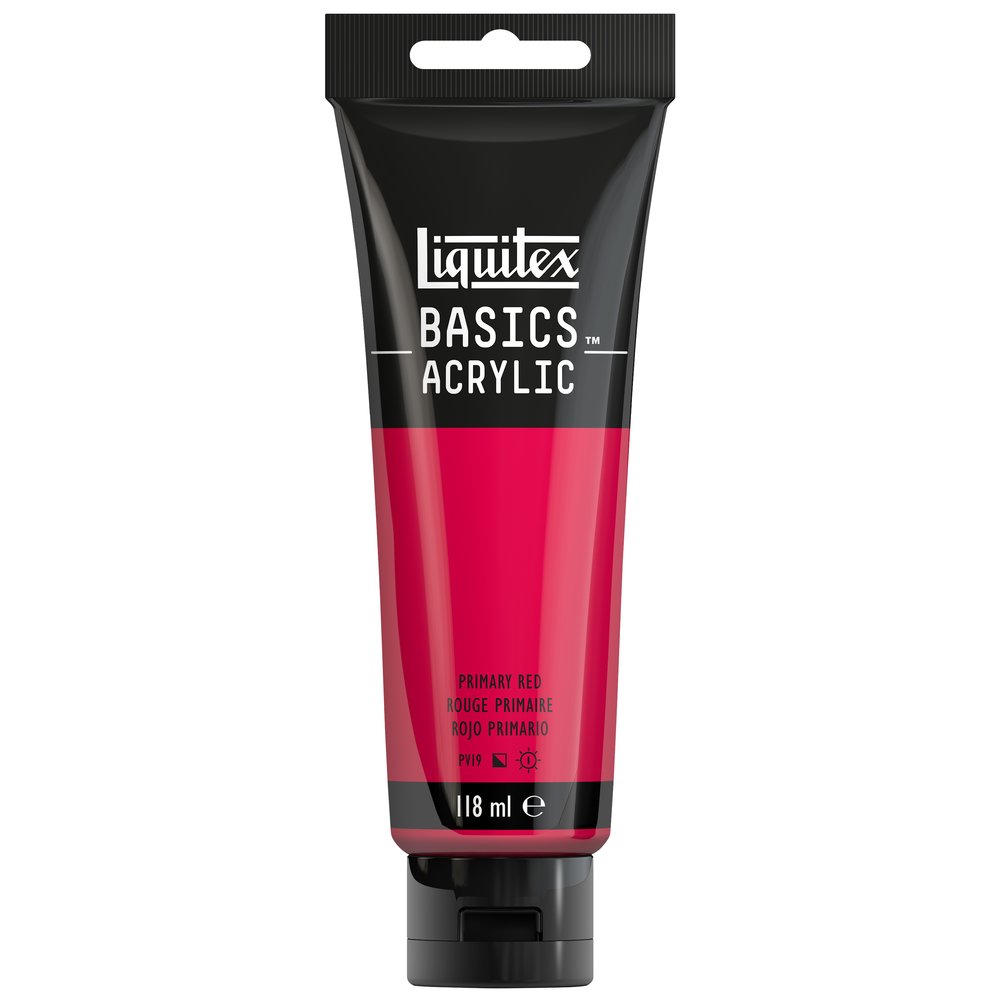 Image of Akrylfärg Liquitex Basics 118ml  Primary Red 415 (3F) * 1046415 887452049661