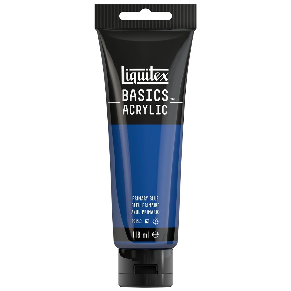 Image of Akrylfärg Liquitex Basics 118ml  Primary Blue 420 (3F) * 1046420 887452049678