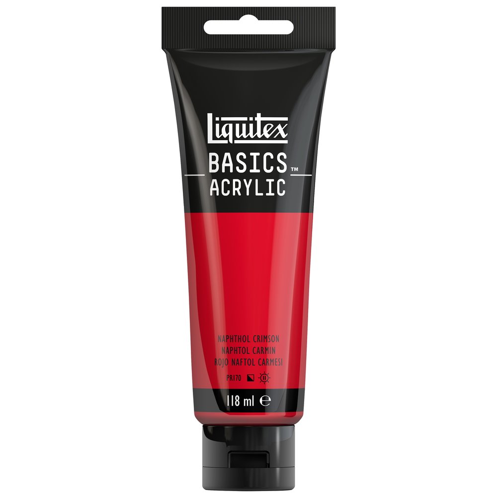 Image of Akrylfärg Liquitex Basics 118ml  Naphtol crimson 292 (3F) * 1046292 887452049692
