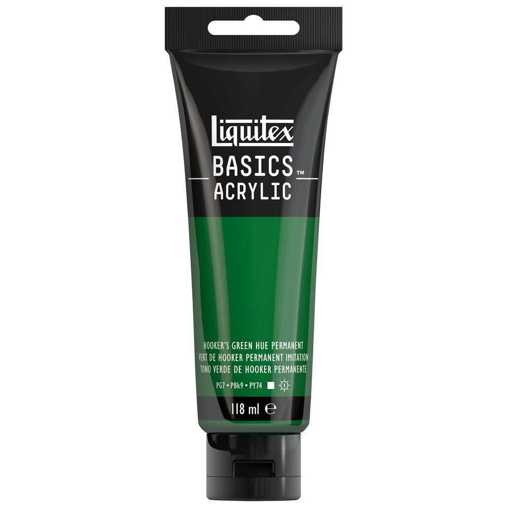 Image of Akrylfärg Liquitex Basics 118ml  Hookers green permanent 224 (3F) 1046224 887452049708