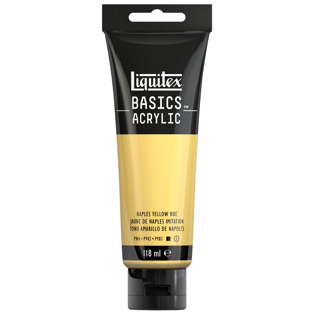Image of Akrylfärg Liquitex Basics 118ml  Naples yellow 601 (3F) 1046601 887452049746