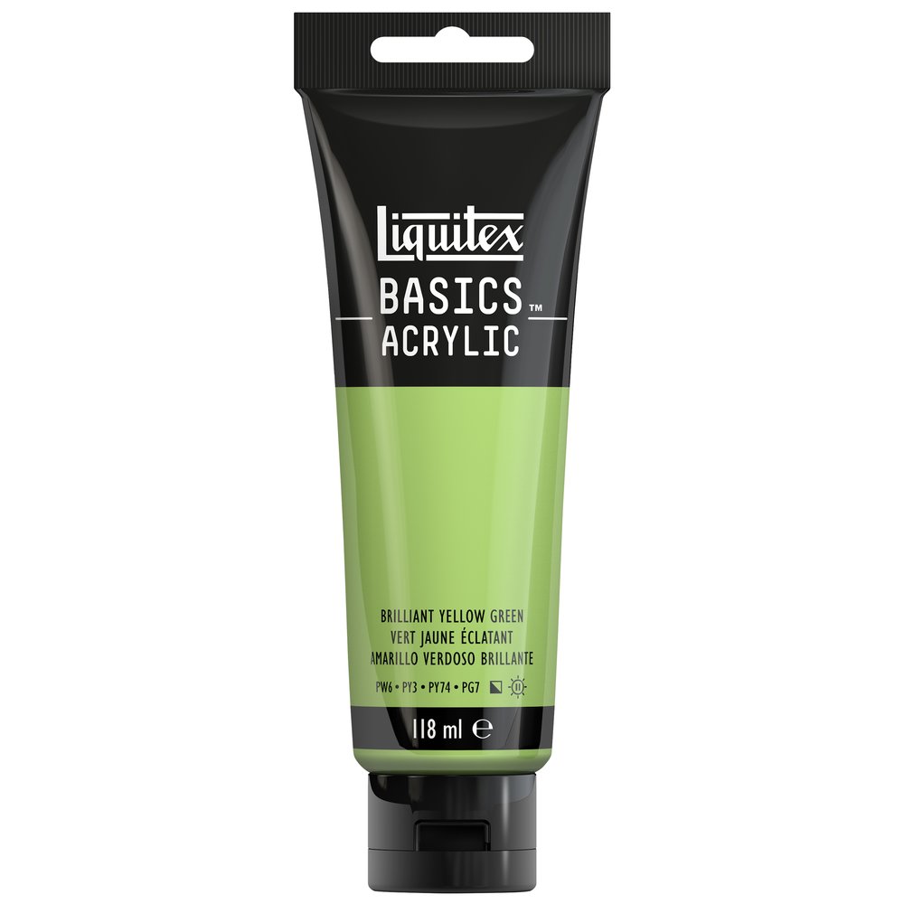 Image of Akrylfärg Liquitex Basics 118ml  Brilliant yellow green 840 (3F) 1046840 887452049760