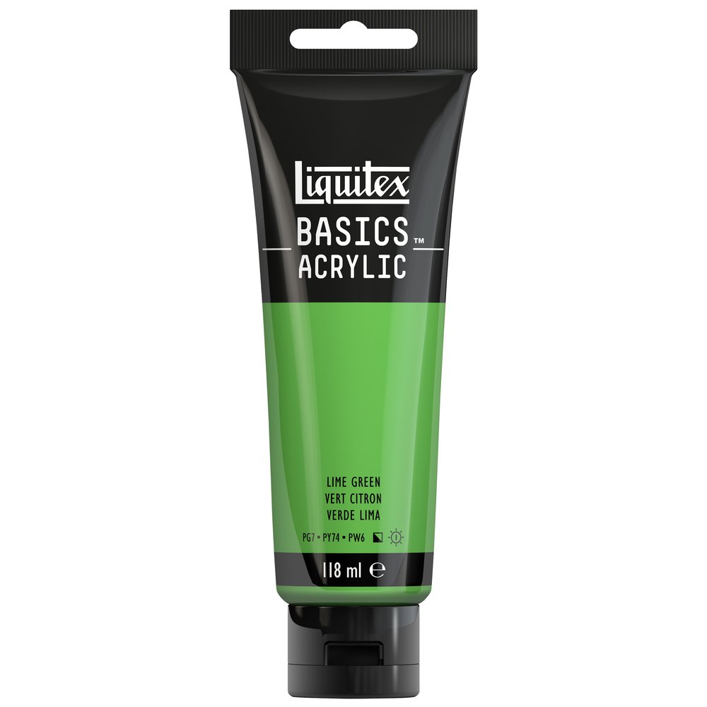 Image of Akrylfärg Liquitex Basics 118ml  Lime Green  222  (3F) 1046222 887452049890