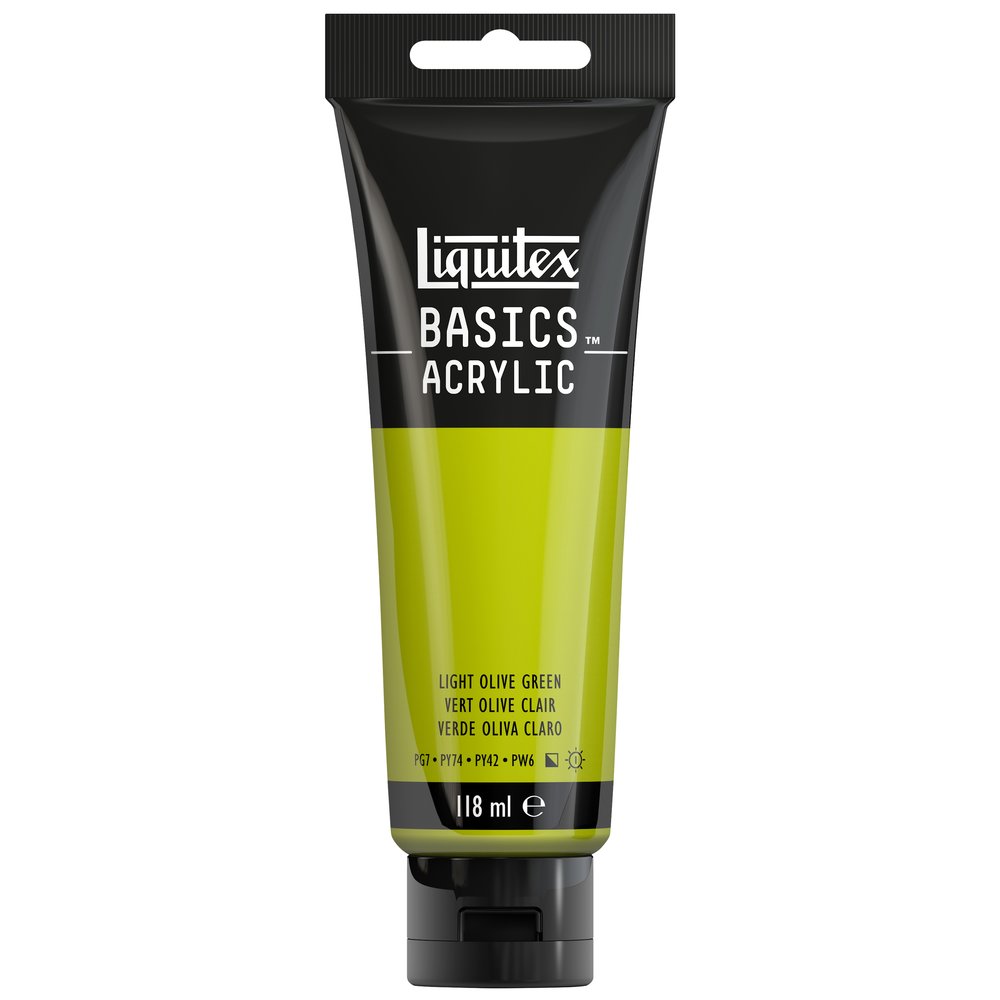Image of Akrylfärg Liquitex Basics 118ml  Light Olive Green  218  (3F) 1046218 887452049906
