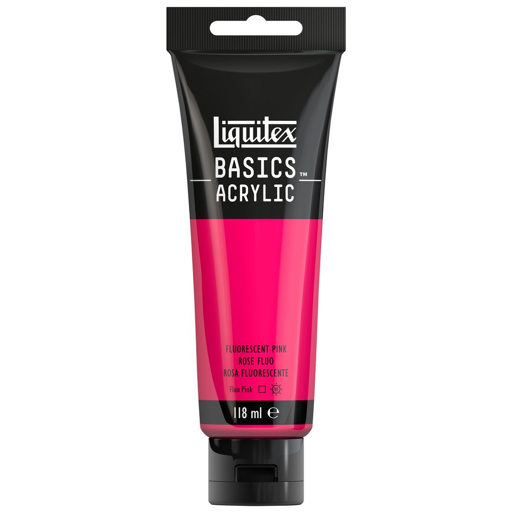 Image of Akrylfärg Liquitex Basics 118ml  Fluorescent Pink  987  (3F) 1046987 887452049975