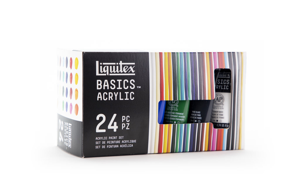 Image of Akrylfärgset Liquitex Basics set 24x22 ml 101024 887452050162