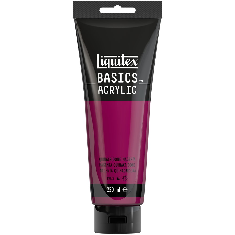 Image of Akrylfärg Liquitex Basics 250ml Quinacridone Magenta (3F) 88700212 887452052654