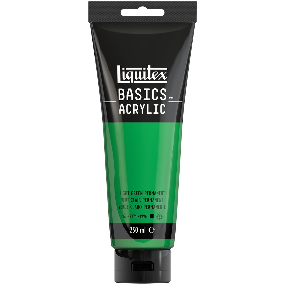 Image of Akrylfärg Liquitex Basics 250ml Light Green 312 (3F) 4385312 887452052777