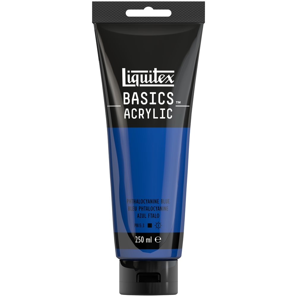 Image of Akrylfärg Liquitex Basics 250ml Phthalo Blue 316 (3F) 4385316 887452052784