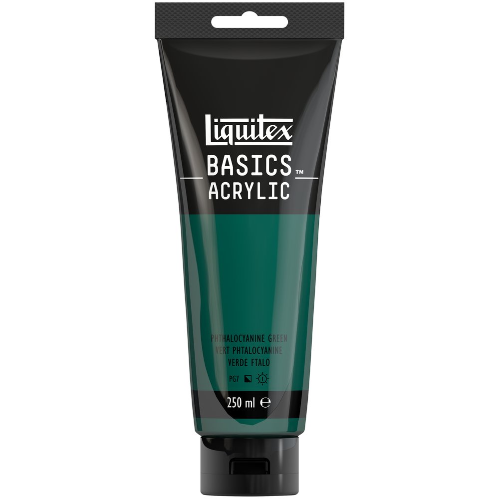 Image of Akrylfärg Liquitex Basics 250ml Phthalocyanine Green 317 (3F) 4385317 887452052791