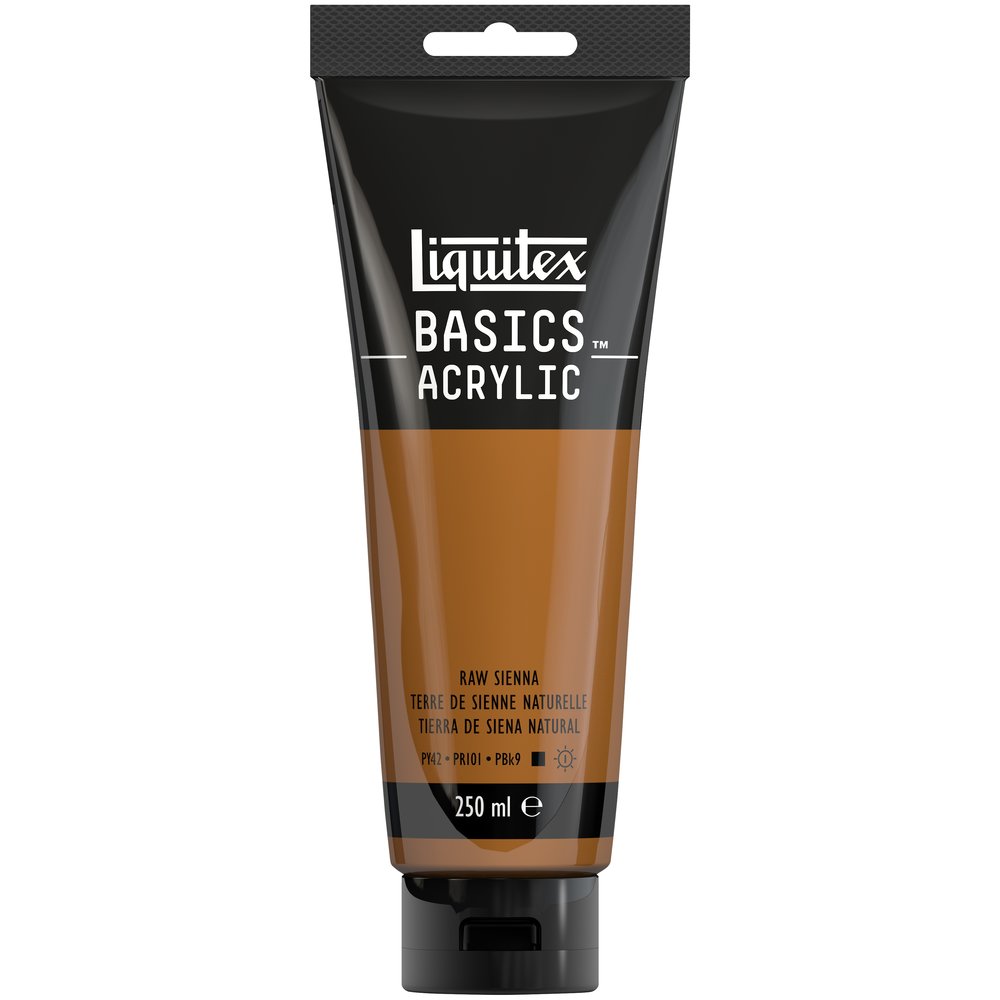 Image of Akrylfärg Liquitex Basics 250ml Raw Sienna 330 (3F) 4385330 887452052807