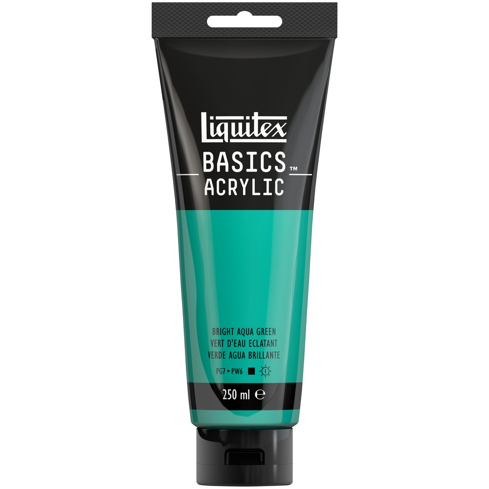 Image of Akrylfärg Liquitex Basics 250ml Bright Aqua Green 660 (3F) 4385660 887452052869