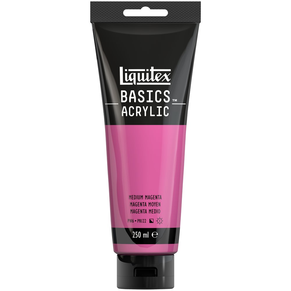 Image of Akrylfärg Liquitex Basics 250ml Medium Magenta 88700238 887452052913