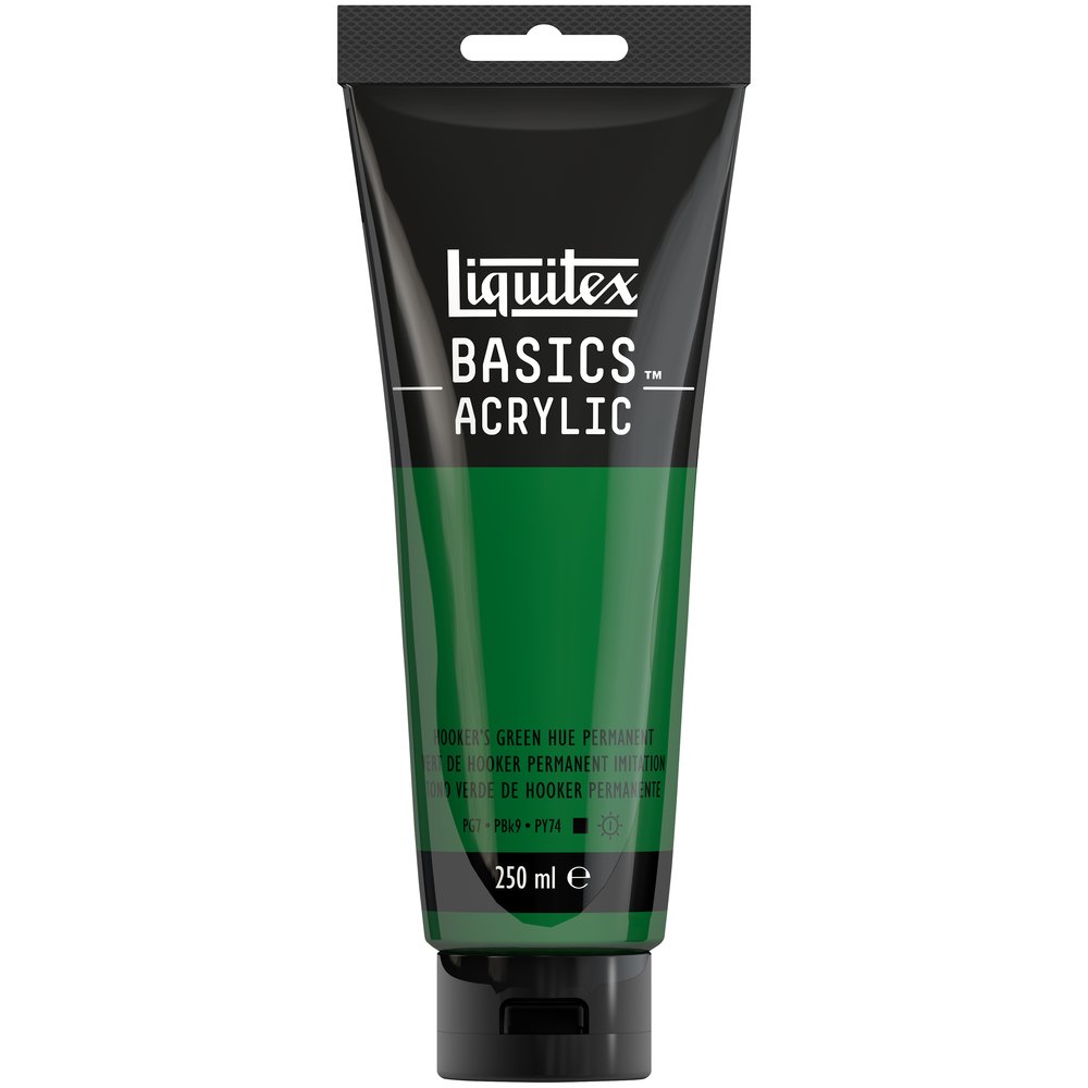 Image of Akrylfärg Liquitex Basics 250ml Hooker’S Green Hue Permanent 88700239 887452052920