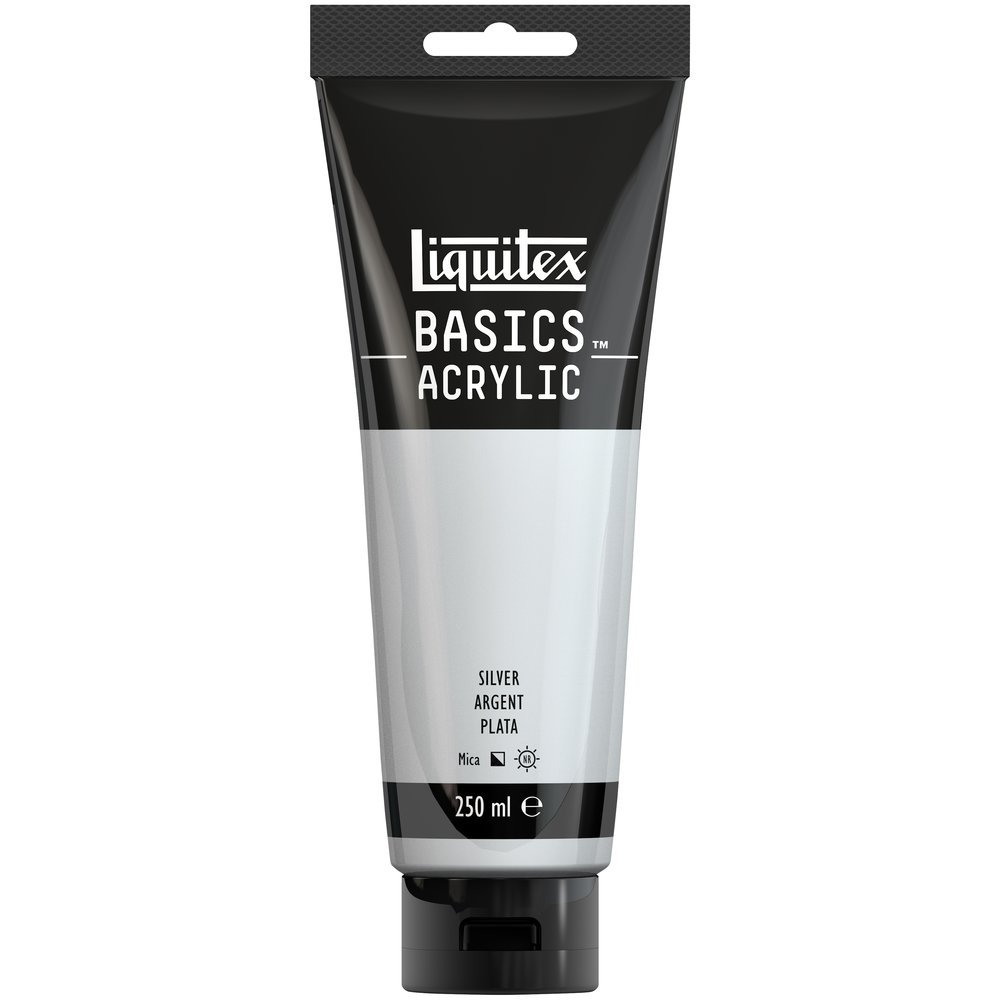 Image of Akrylfärg Liquitex Basics 250ml Silver 88700242 887452052951