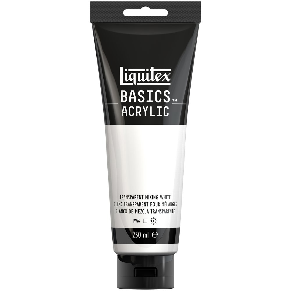 Image of Akrylfärg Liquitex Basics 250ml Transparent Mixing White 88700243 887452052968