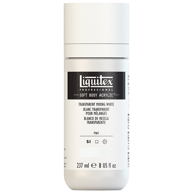 Image of Akrylfärg Liquitex Soft Body 237ml Transparent Mixing White 430 S1 1923430 887452054016