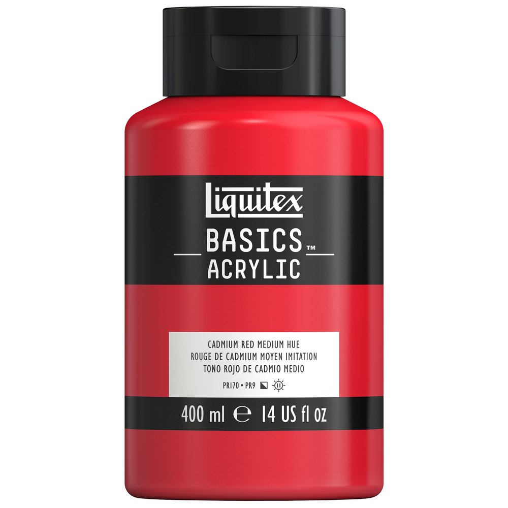 Image of Akrylfärg Liquitex Basics 400ml Cadmium red medium hue 151 4640151 887452054207