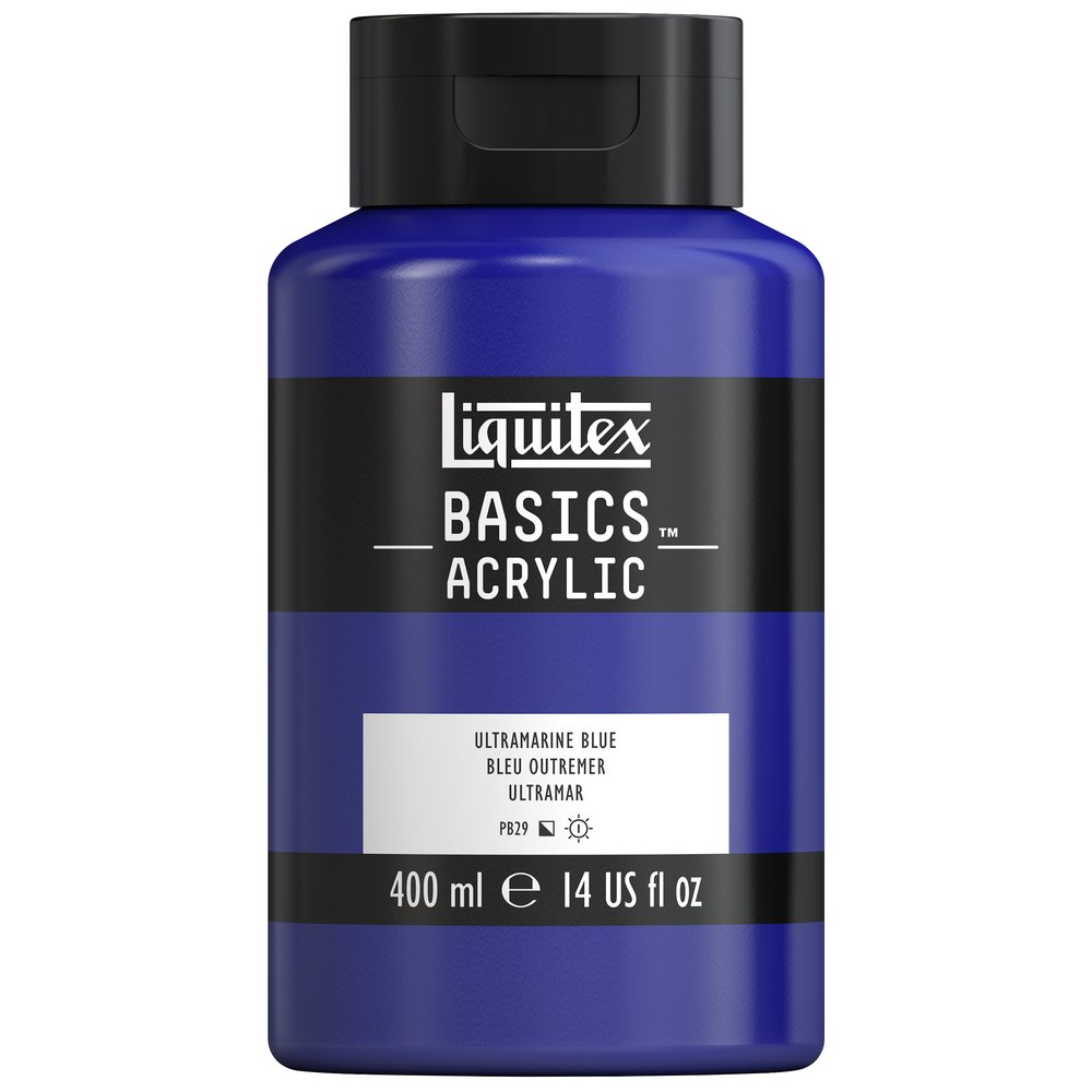 Image of Akrylfärg Liquitex Basics 400ml Ultramarine blue 380 * 4640380 887452054269