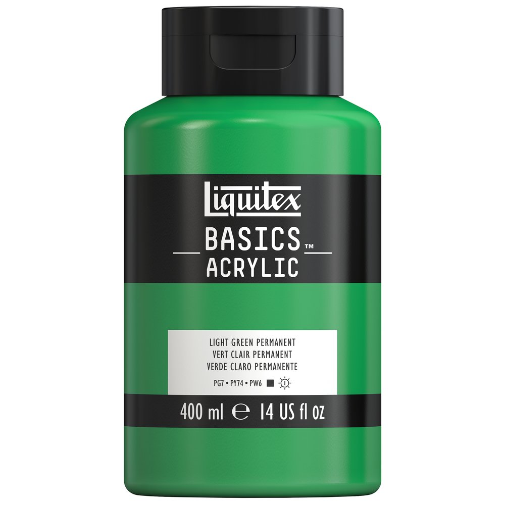 Image of Akrylfärg Liquitex Basics 400ml Green light 312 * 4640312 887452054290