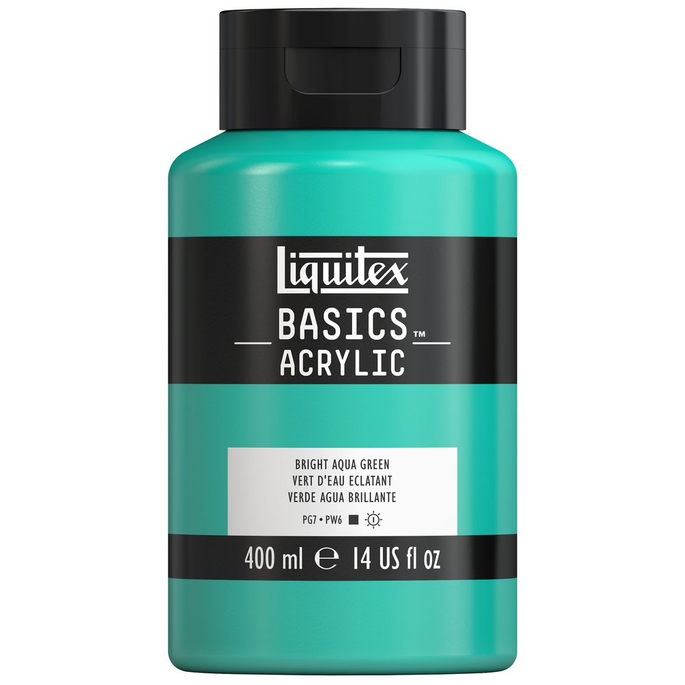 Image of Akrylfärg Liquitex Basics 400ml Bright aqua green 660 4640660 887452054306