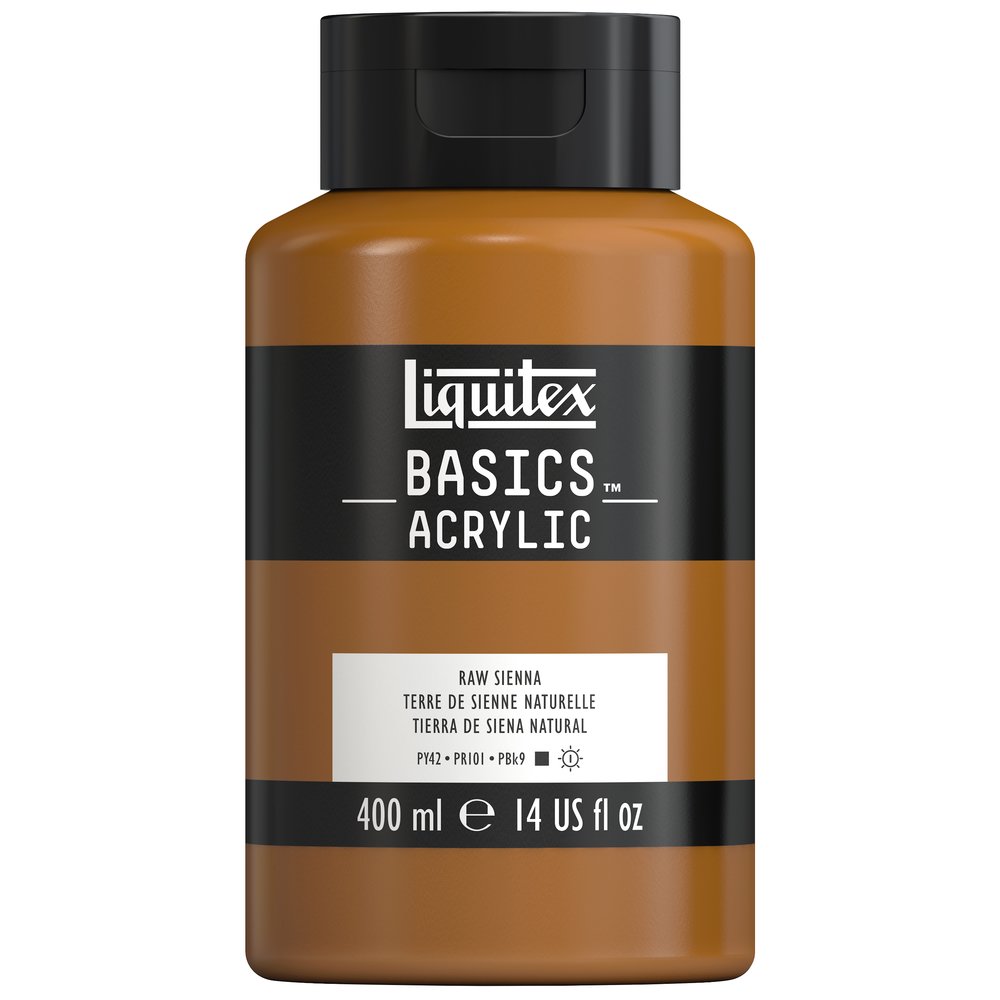 Image of Akrylfärg Liquitex Basics 400ml Raw sienna 330 4640330 887452054320