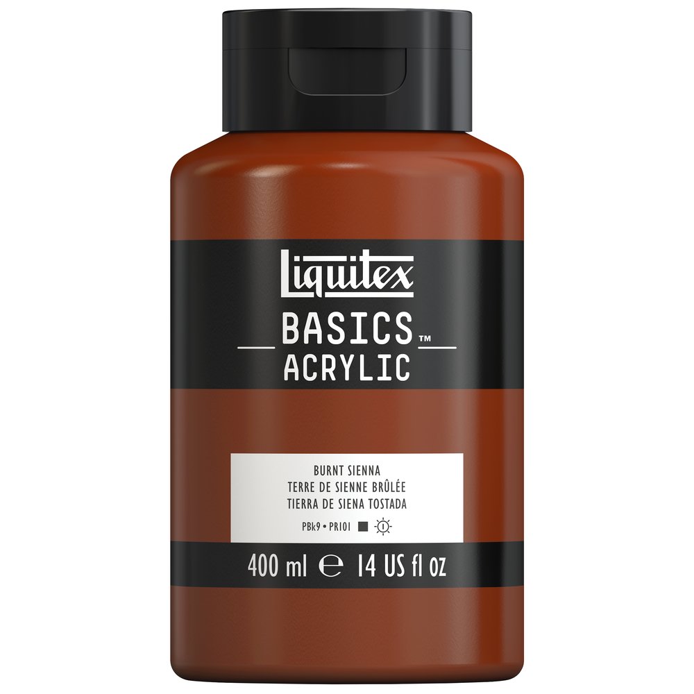 Image of Akrylfärg Liquitex Basics 400ml Burnt sienna 127 4640127 887452054337