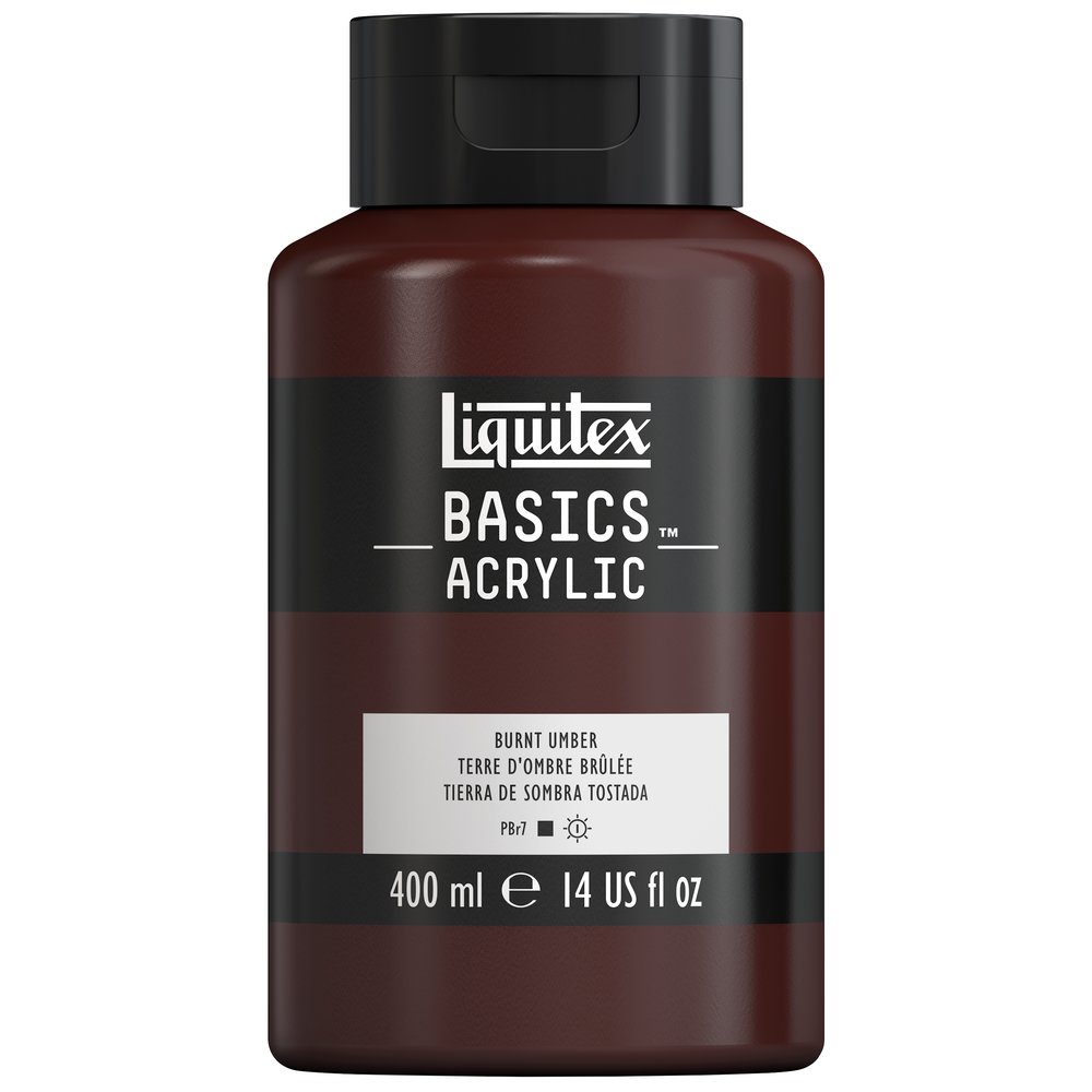 Image of Akrylfärg Liquitex Basics 400ml Burnt umber 128 4640128 887452054344