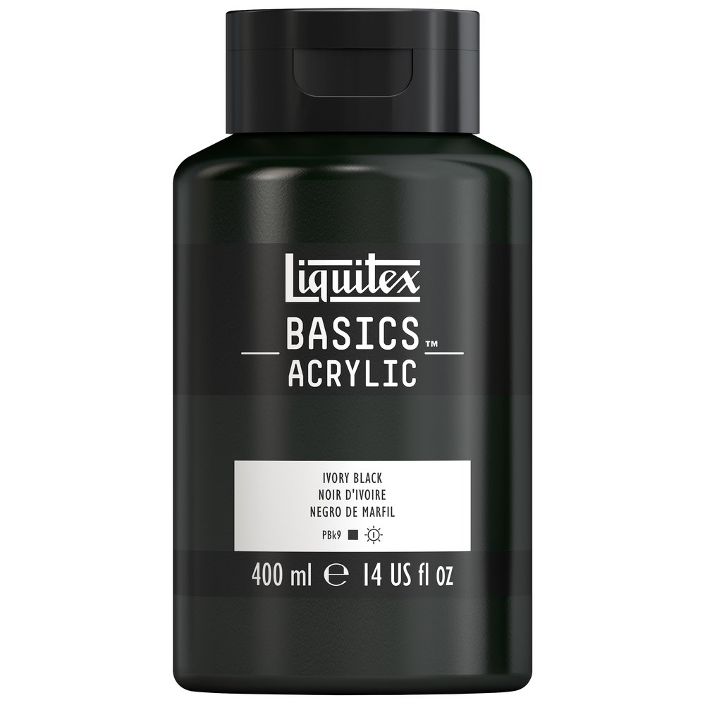 Image of Akrylfärg Liquitex Basics 400ml Ivory black 244 * 4640244 887452054375