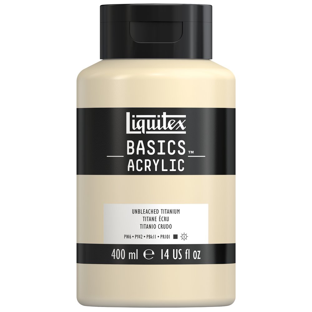 Image of Akrylfärg Liquitex Basics 400ml Unbleached Titanium 8870338 887452054399
