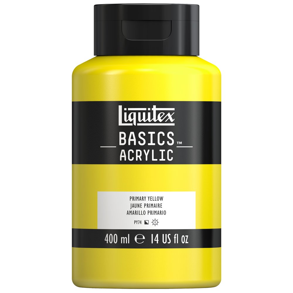 Image of Akrylfärg Liquitex Basics 400ml Primary yellow 410 * 4640410 887452054405