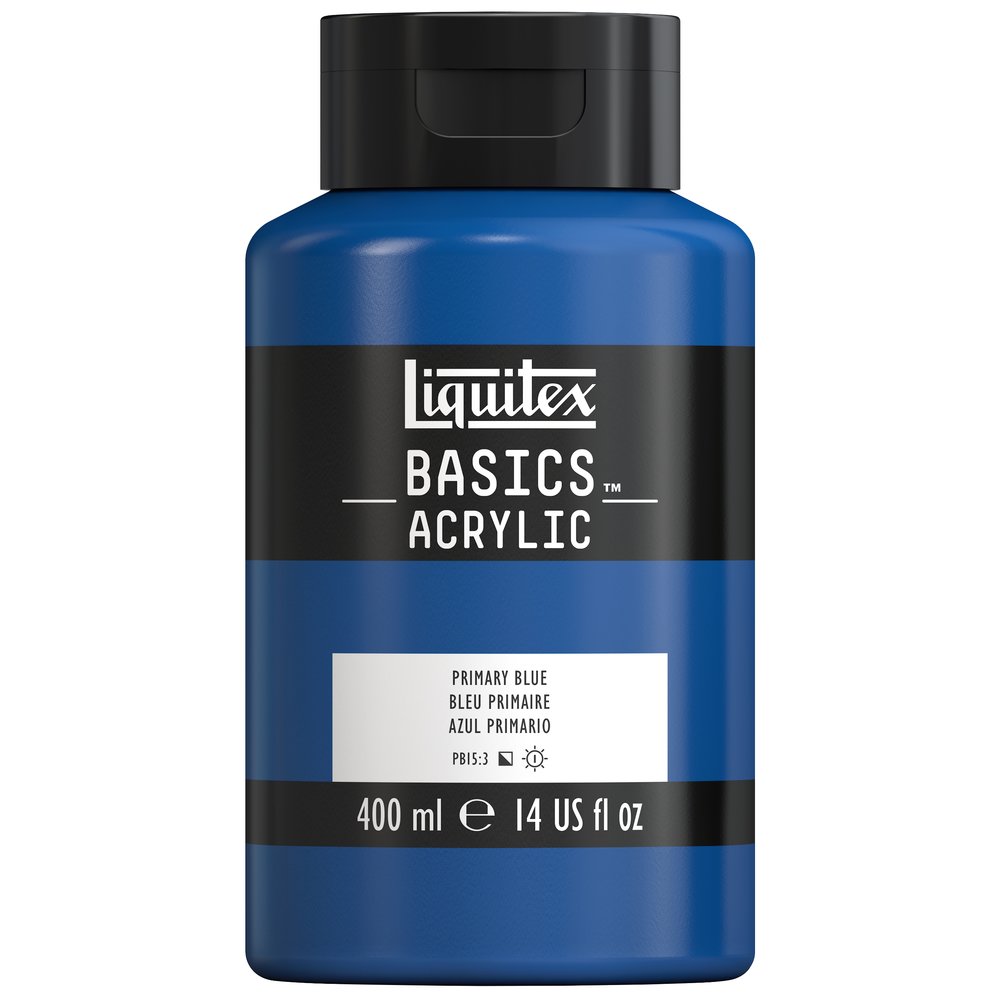 Image of Akrylfärg Liquitex Basics 400ml Primary Blue 420 * 4640420 887452054429