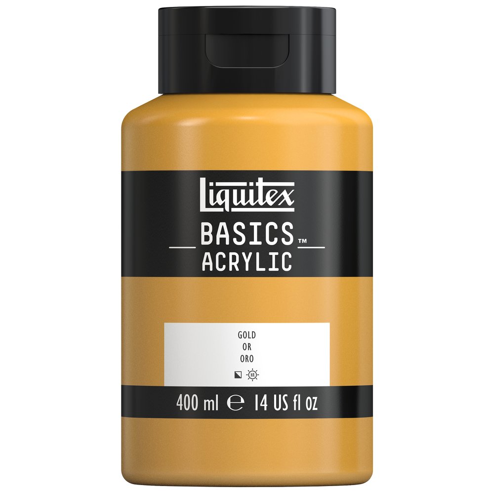 Image of Akrylfärg Liquitex Basics 400ml Gold 234 4640234 887452054436