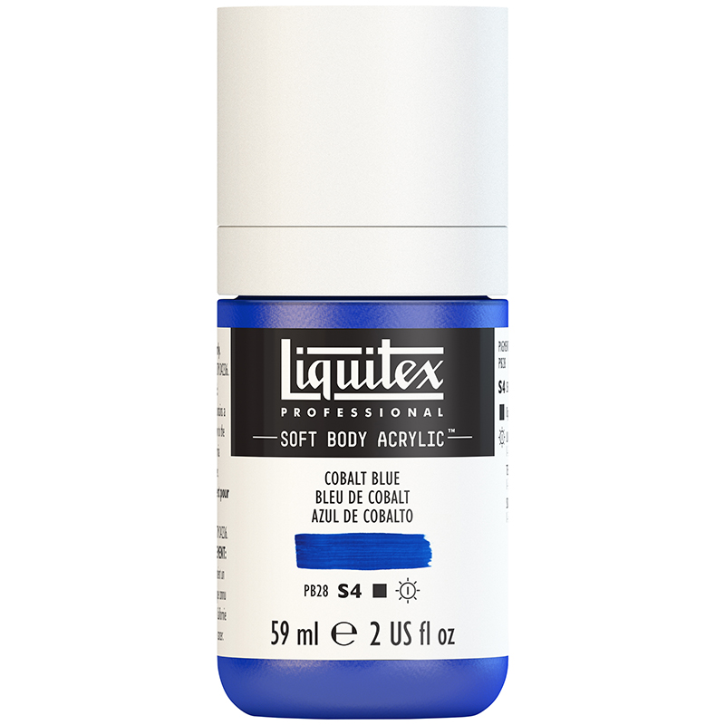 Image of Akrylfärg Liquitex Soft Body 59ml  cobalt blue S4 170 (3F) 1959170 887452054474