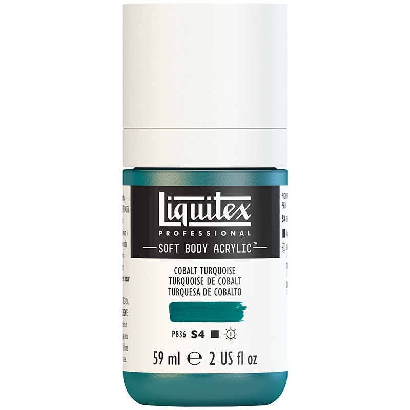 Image of Akrylfärg Liquitex Soft Body 59ml  cobalt turquoise S4 169 (3F) 1959169 887452054498