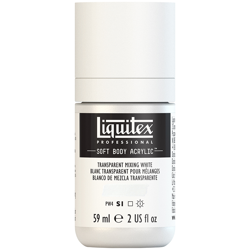 Image of Akrylfärg Liquitex Soft Body 59ml  transparent mixing white S1 430 (3F) 1959430 887452054504