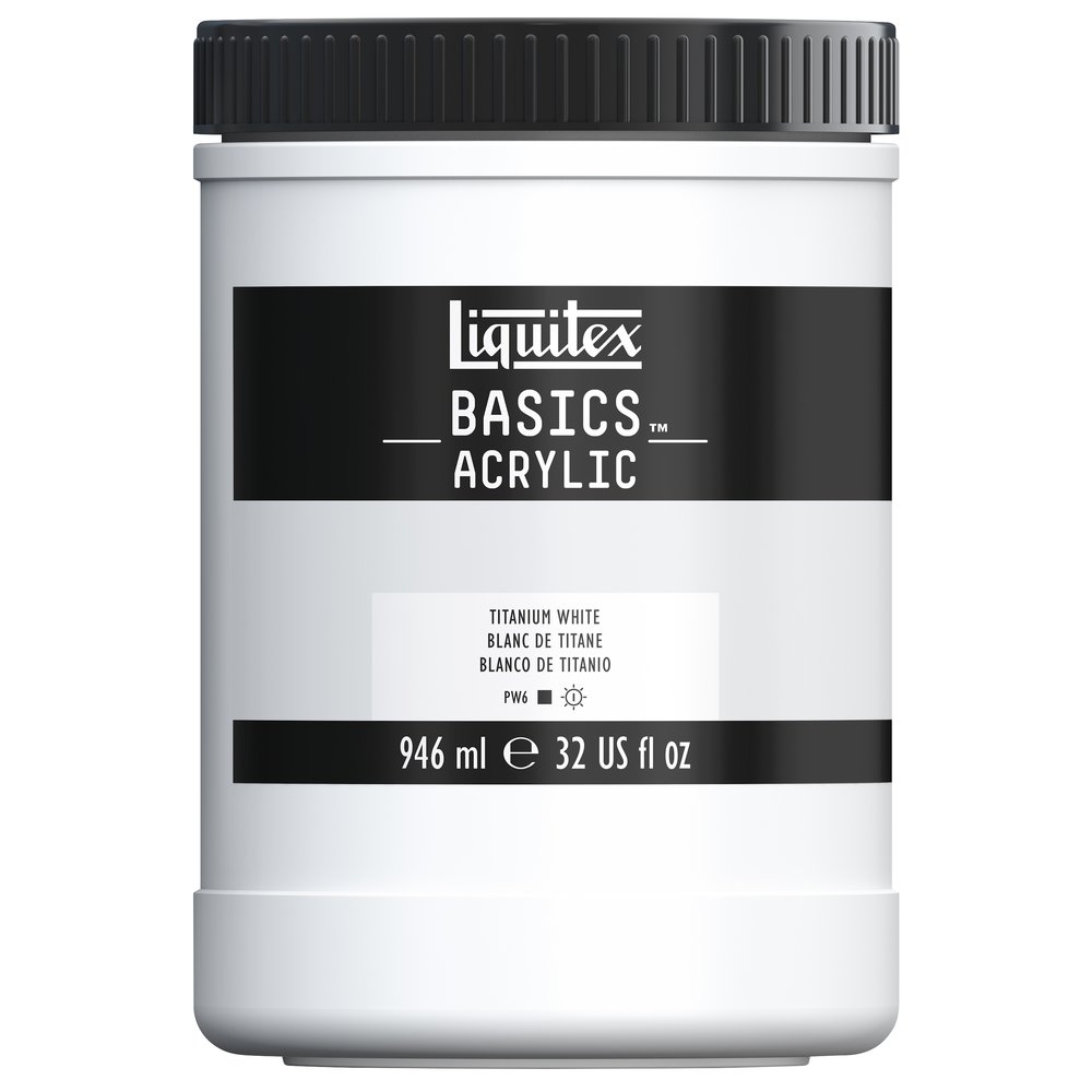 Image of Akrylfärg Liquitex Basics 946ml Titanium white 432 * 4332432 887452054542