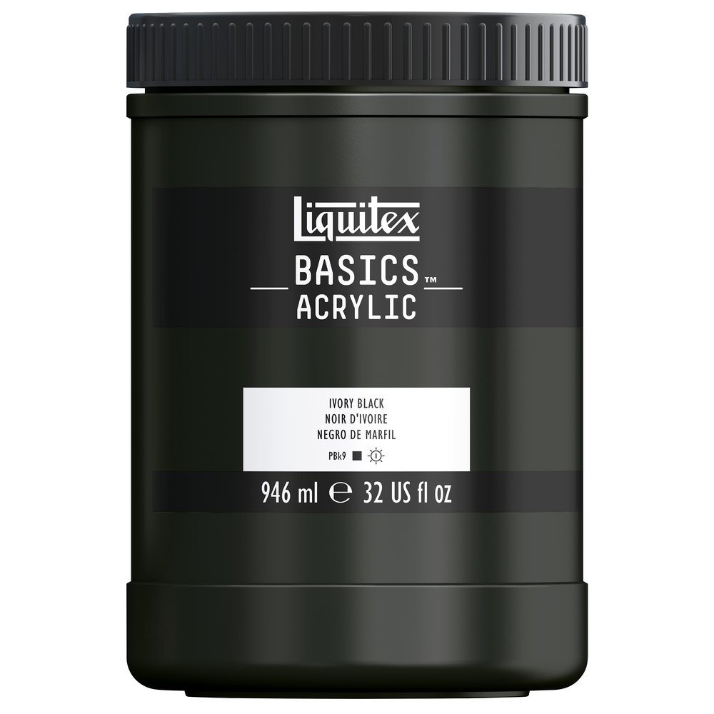 Image of Akrylfärg Liquitex Basics 946ml Ivory black 244 * 4332244 887452054559