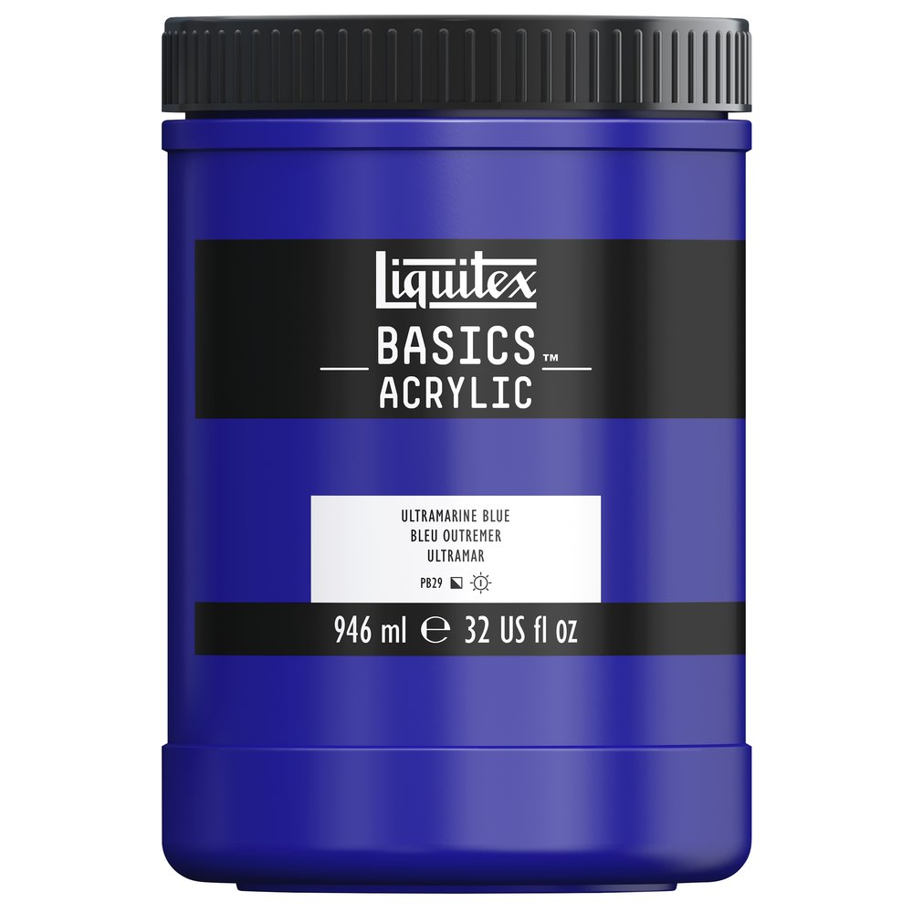 Image of Akrylfärg Liquitex Basics 946ml Ultramarine blue 380 * 4332380 887452054573