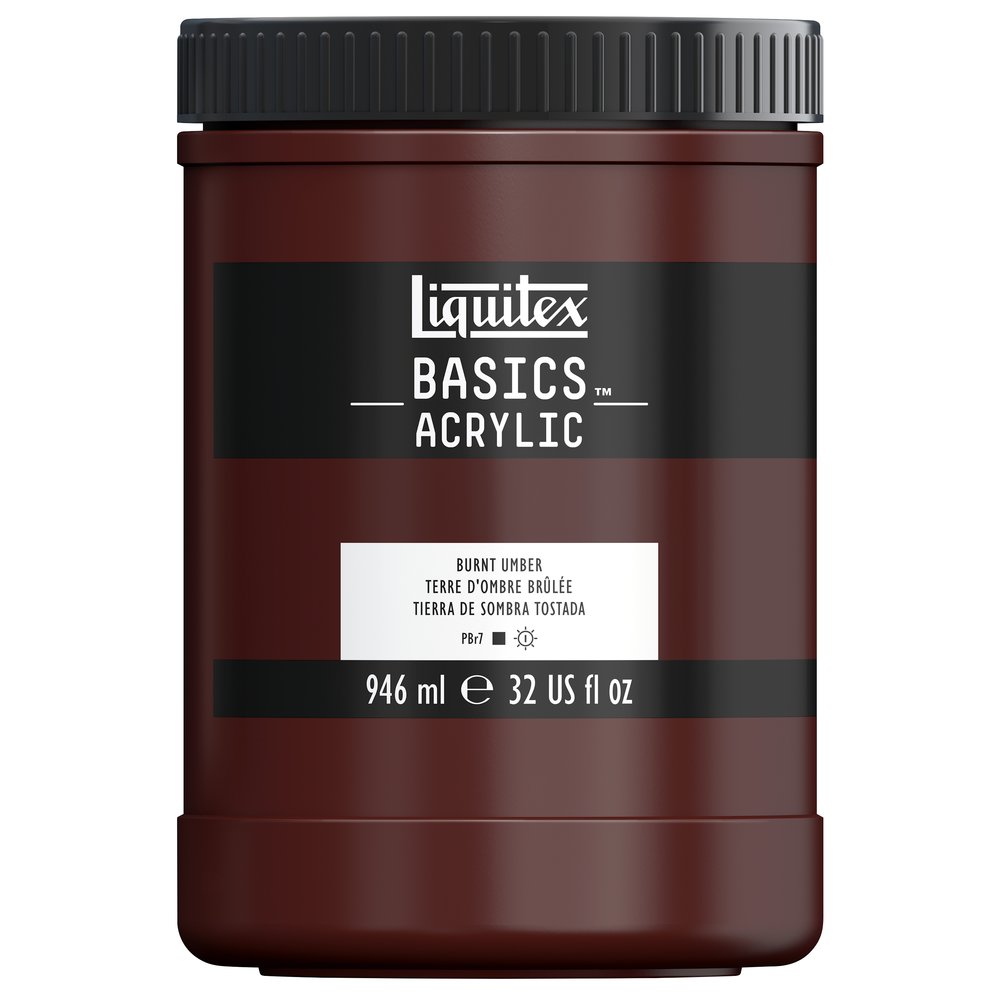Image of Akrylfärg Liquitex Basics 946ml Burnt umber 128 * 4332128 887452054580