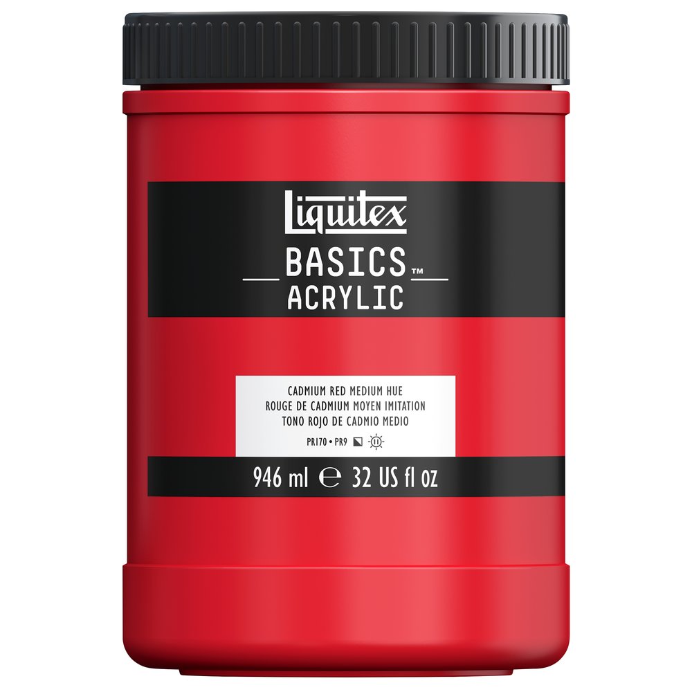 Image of Akrylfärg Liquitex Basics 946ml Cadmium red medium hue 151 4332151 887452054610