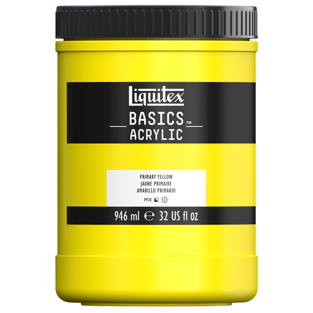 Image of Akrylfärg Liquitex Basics 946ml Primary yellow 410 * 4332410 887452054634