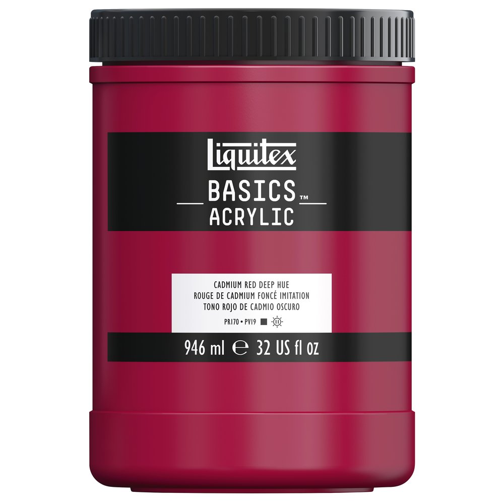Image of Akrylfärg Liquitex Basics 946ml Cadmium Reed Deep Hue 311 4332311 887452054672