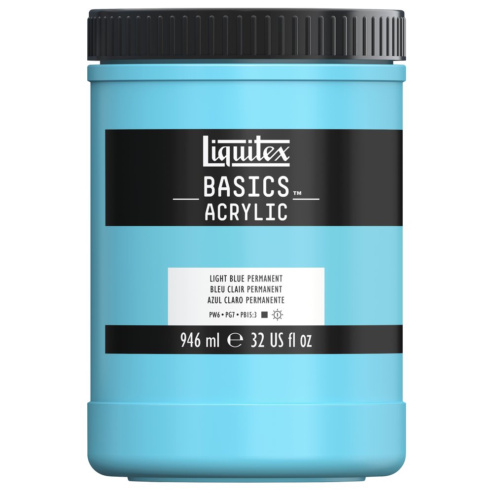 Image of Akrylfärg Liquitex Basics 946ml Light Blue Permanent 8870368 887452054696