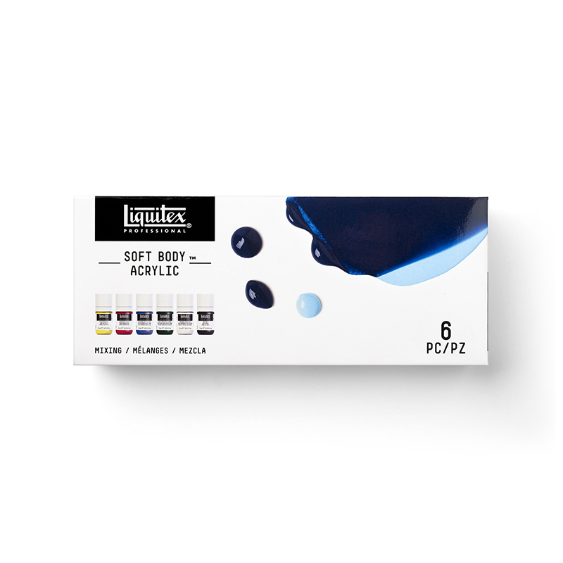 Image of Akrylfärgset Liquitex Soft Body 6x22ml Set Mixing 3699422 887452054771